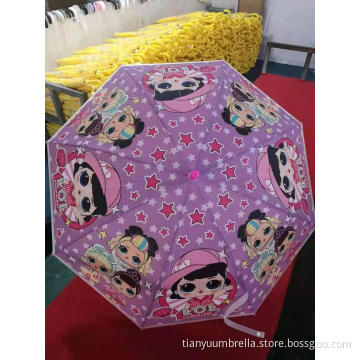 Customised Web Celebrity INS Children Plastic Umbrella